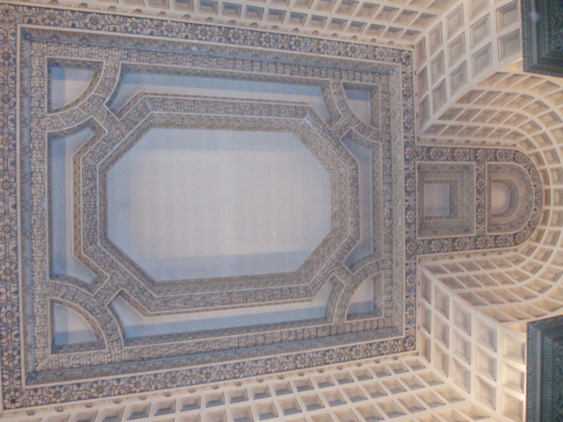 The marble hall ceiling