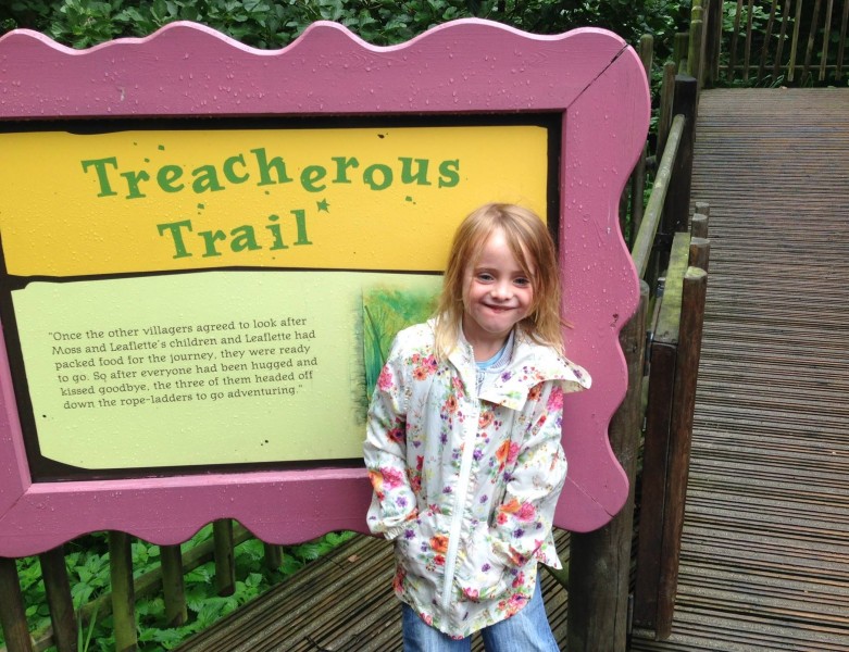 Daughter Carly at the Treacherous Trail
